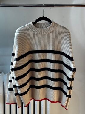 Zara Knit Strip Detailed Sweater